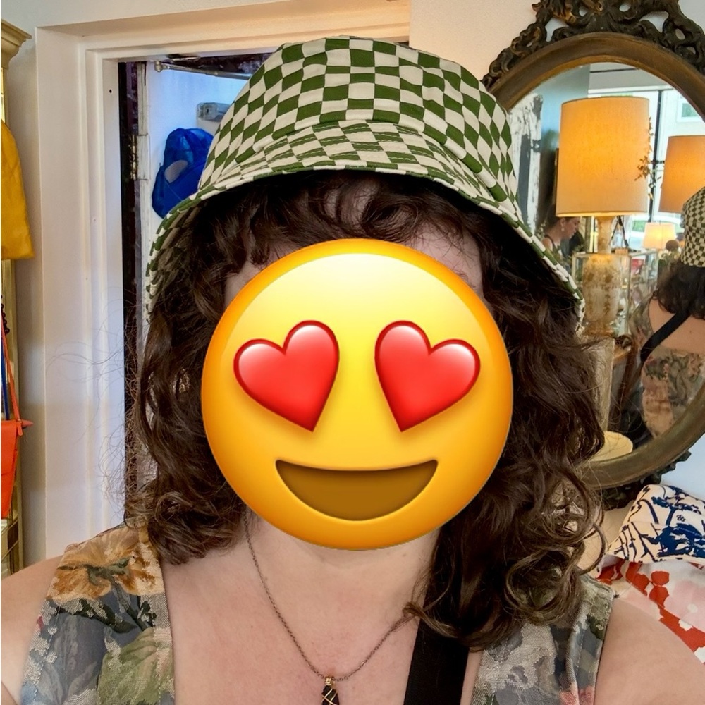 Green Checkered Bucket Hat